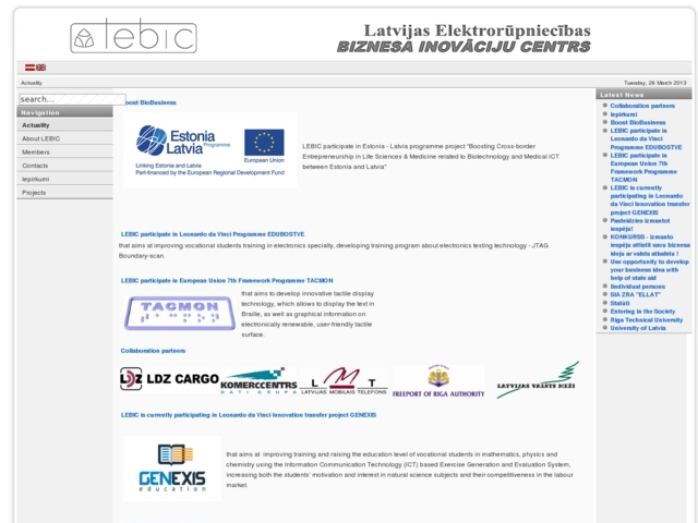 Latvijas elektrorūpniecības biznesa inovāciju  centrs (LEBIC), 